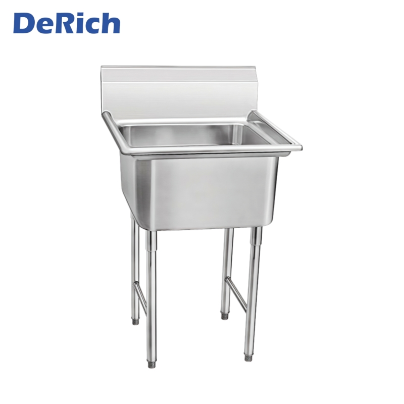 Derich American Style Industrial Restaurant Kitchen Sink Customized Kitchen Single Sink