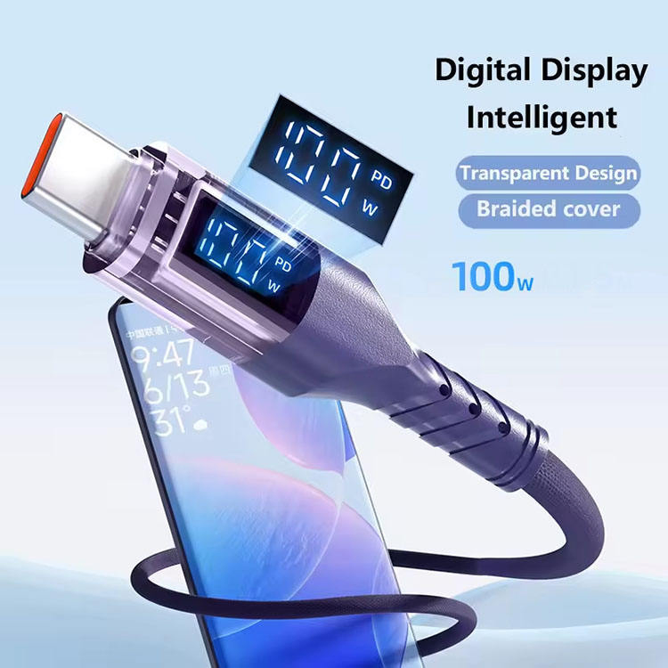 Зарядный кабель 100W 6A с защитой от КЗ