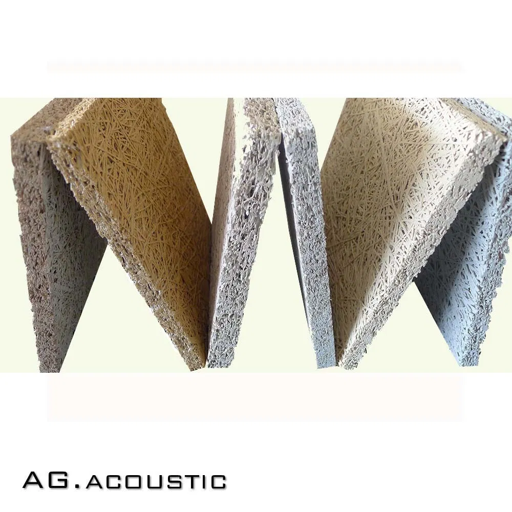 AG. Acoustic Nature White Thickness 15mm Wood Fiber Acoustic Wall Cladding Panels for Home Theater