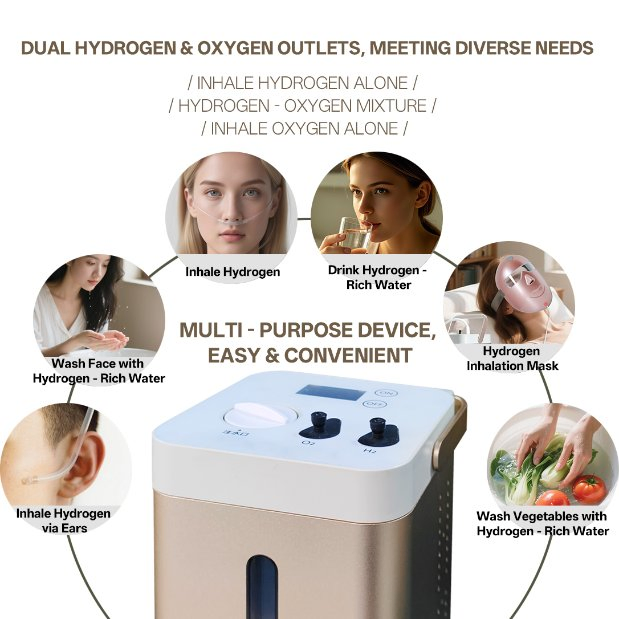 Cahmtf Portable Hydrogen - Oxygen Generator for Health & Daily Use