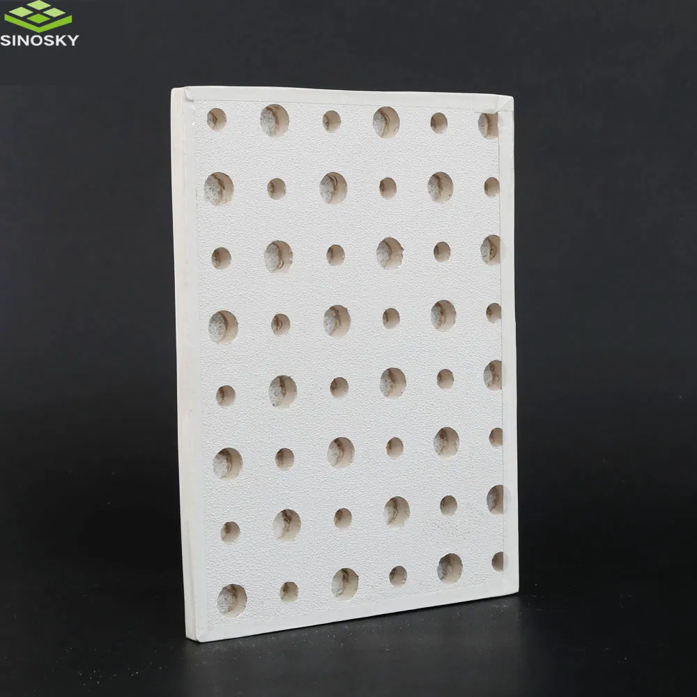 Best Sound Absorption Perforated Gypsum Board Ceiling for Partition Wall Systems