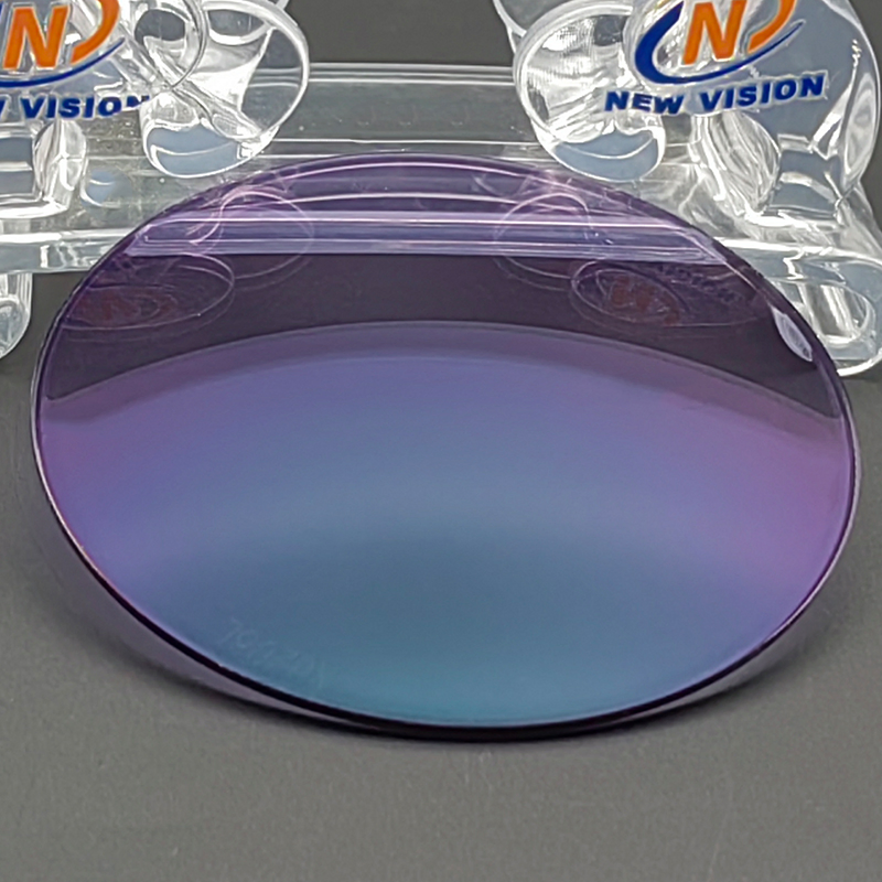 1.60 Mr-8 Finished Colorful Sunfilter Photo Purple Ar Coating Optical Glasses Lens