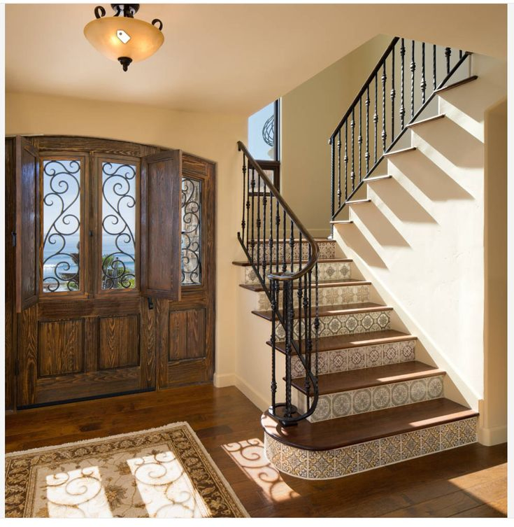 Anewson Wrought Iron Stair Staircase Glass Railing Modern Design Staircase