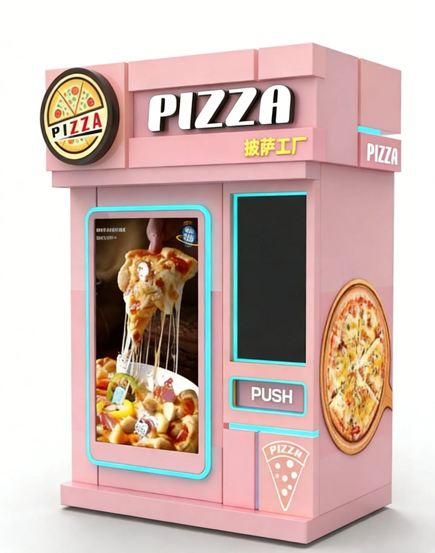 Outdoor Pizza Making Vending Machine Fast Food Fully Automatic Pizza Vending Machine for Sale