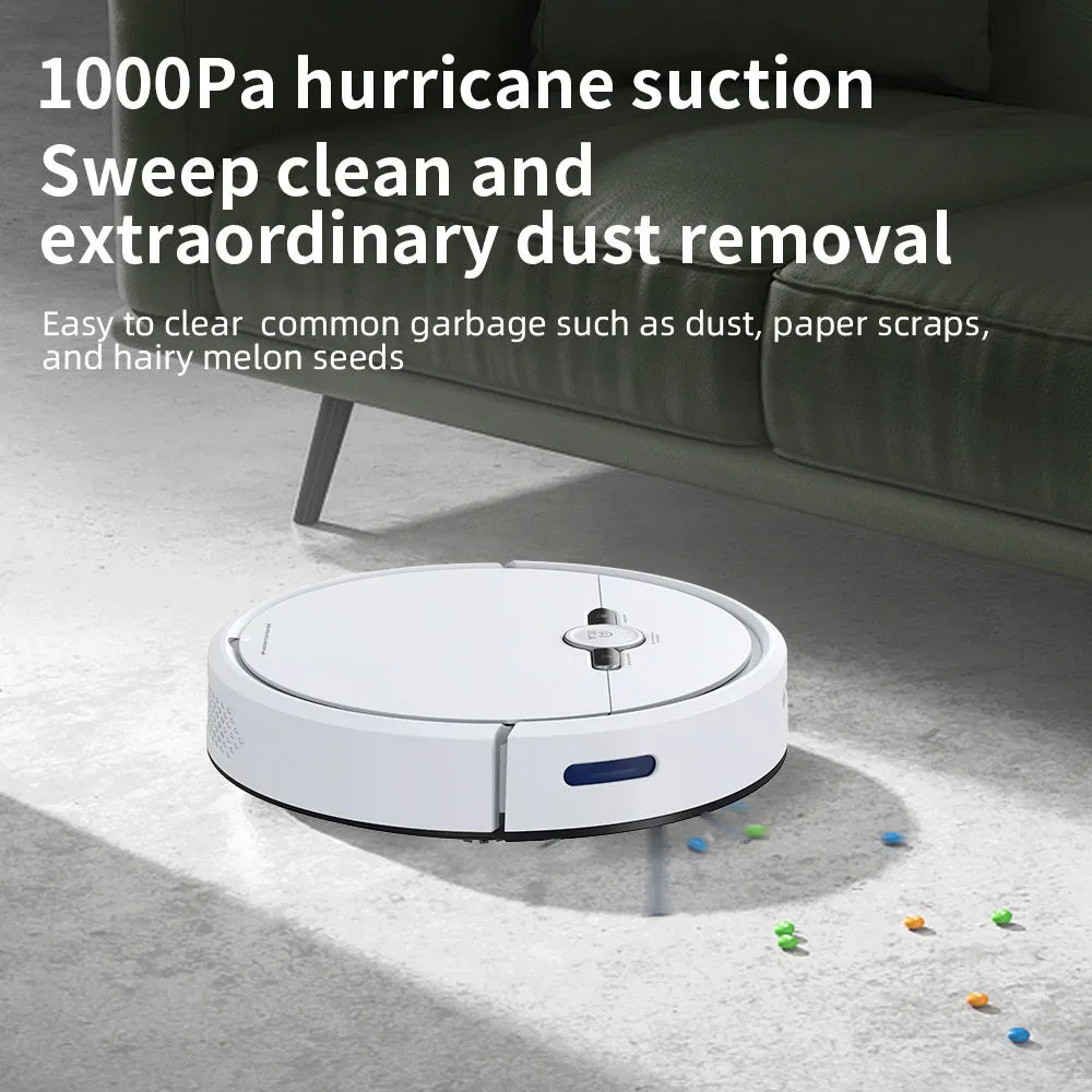 3-in-1 Smart Route Planning Sweeper Robot Vacuum Cleaner Multi-Surface Cleaning for Household Use Easy Use Pet Hair Carpet Hard