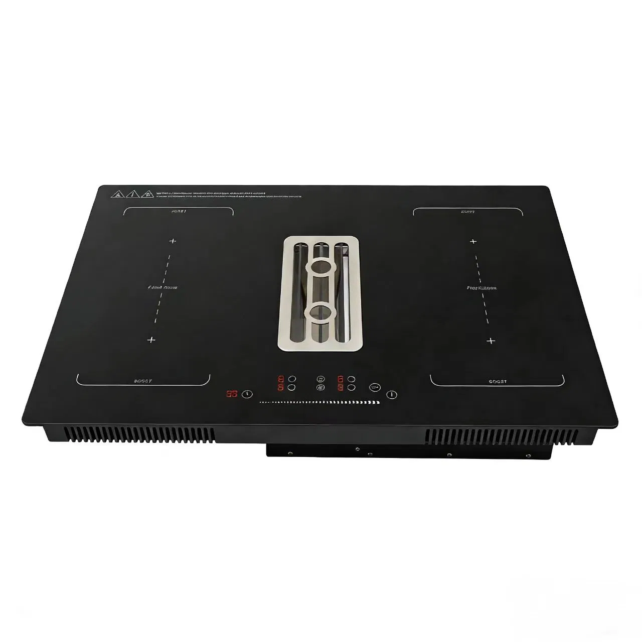 Premium Induction Cooktop with Built-in Downdraft for Smoke-Free Cooking