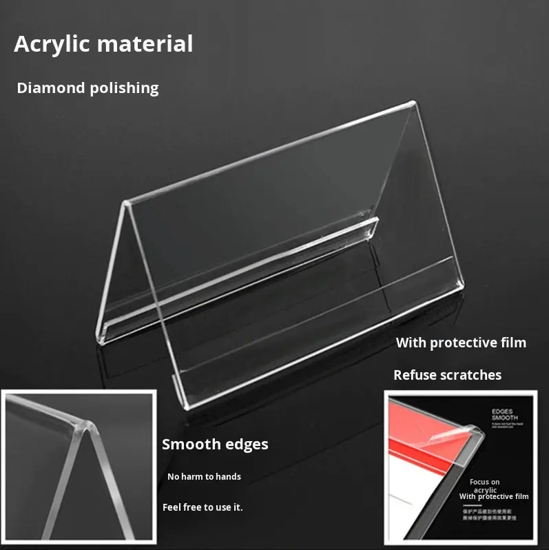 New Materials High-Transparency Durable Acrylic Display Signs for Exhibition Booth Information