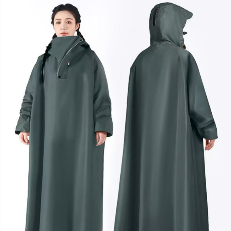 Waterproof Raincoat for Outdoor Adventurers with Enhanced Visibility Strips