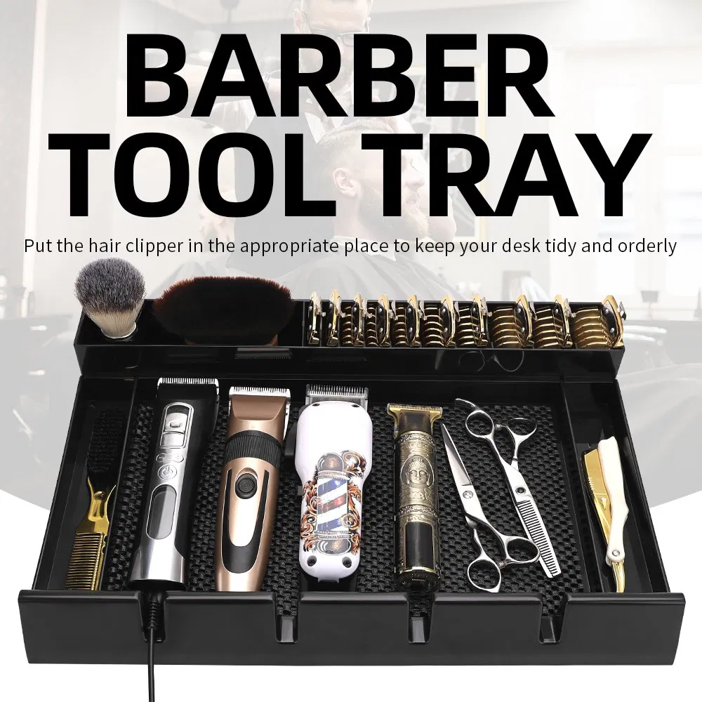 Multi-Function Barbershop Tools Storage Box Professional Tools Hairdressing Trimmer Organizer Storage Tray Case