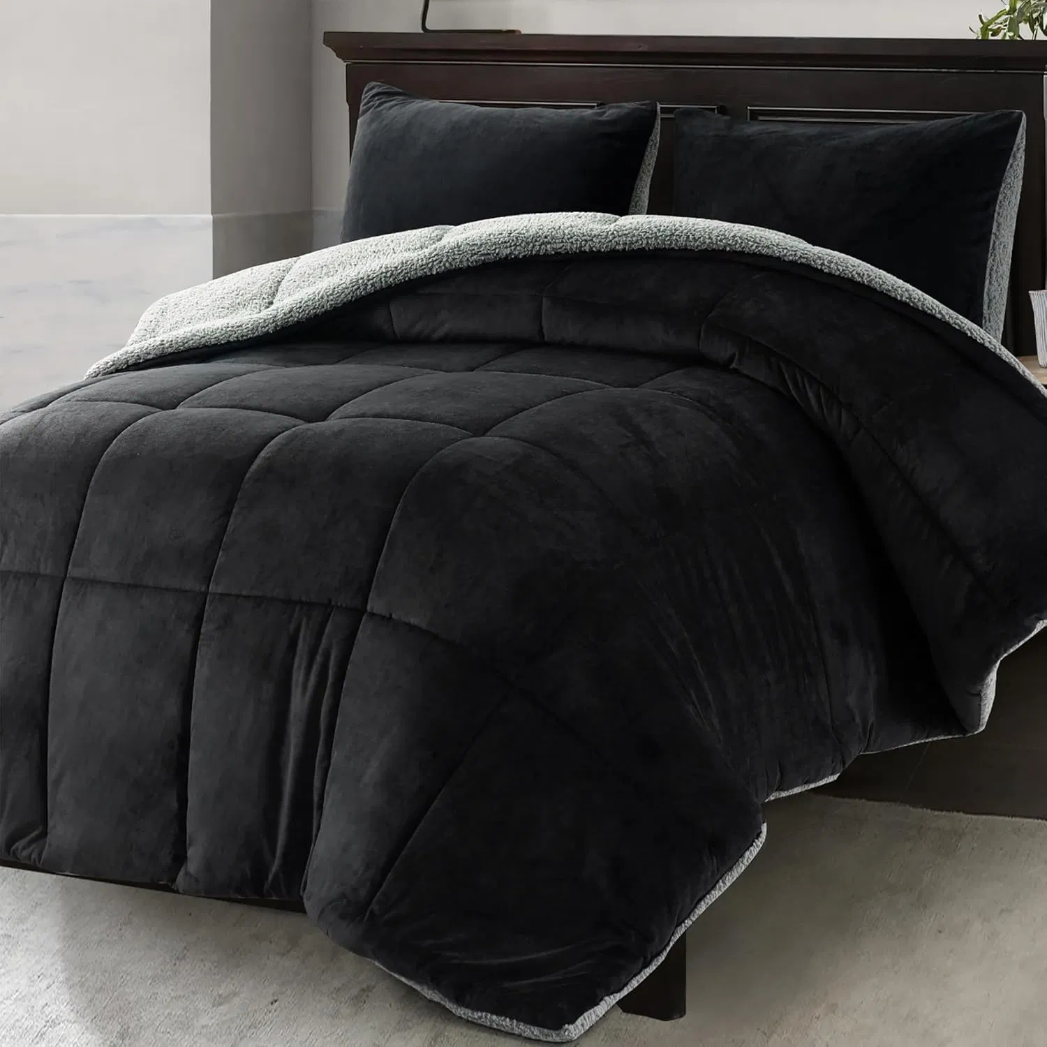 Custom Logo Sherpa Blanket Set - Luxurious Minky & Fleece