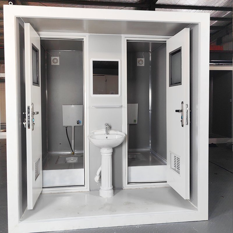 China Direct Factory Prefabricated House Plastic Portable Toilet in Fiji Island Mouldings Toilet Prefab Toilet Outdoor