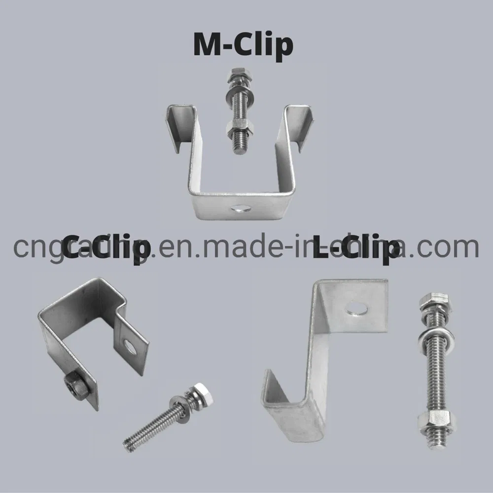 Steel/Stainless Steel / FRP GPR Fiberglass Grating Clip with nail and bolt