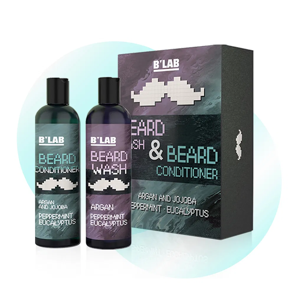 Beauty Men Beard Care Moisturizing Beard Wash Shampoo and Conditioner
