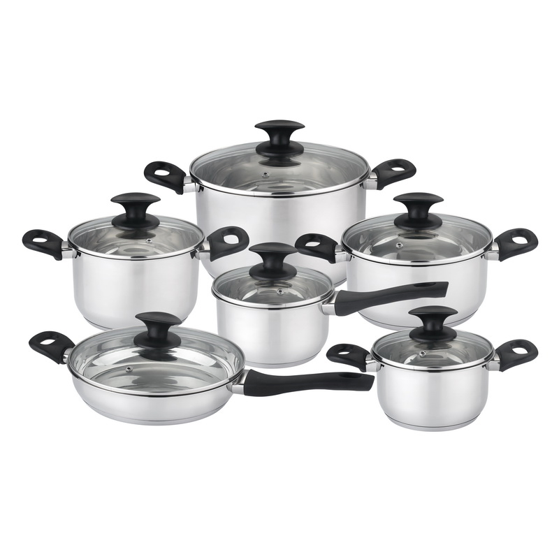 12PCS Standard Stainless Steel Kitchenware