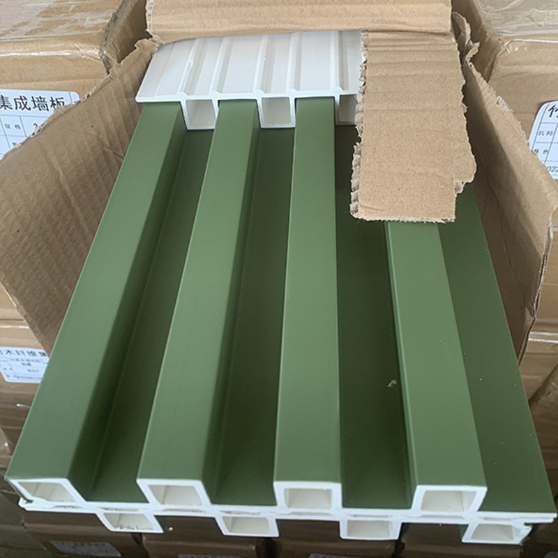 Cheap Wood Plastic Material Fluted Wall Board Interior WPC Wall Panel