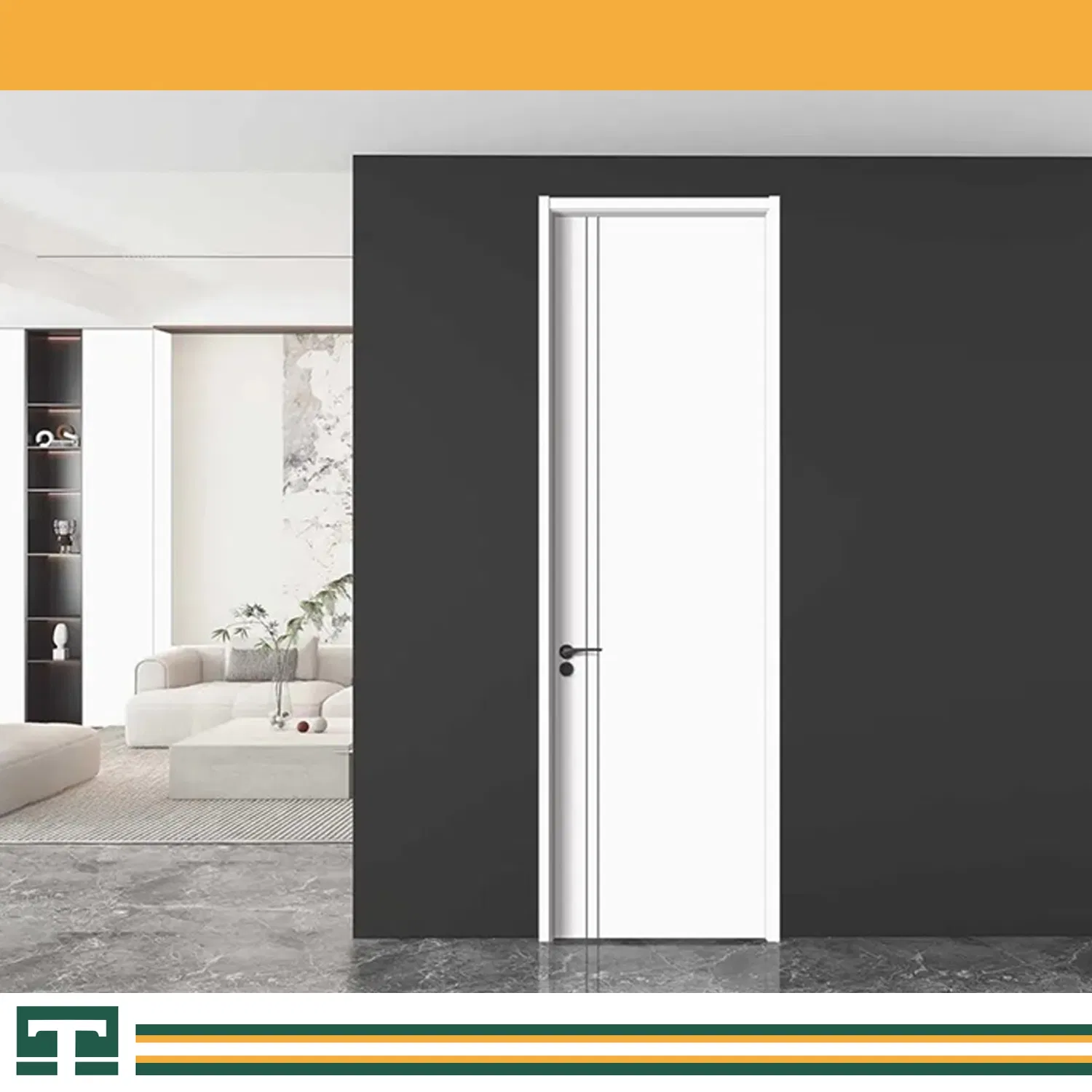 Modern Interior Room Main High Quality Hotel Aluminium Wooden Solid Wood WPC PVC Soundproof Sliding Outside Carbon Crystal Waterproof Fire Rated House Door