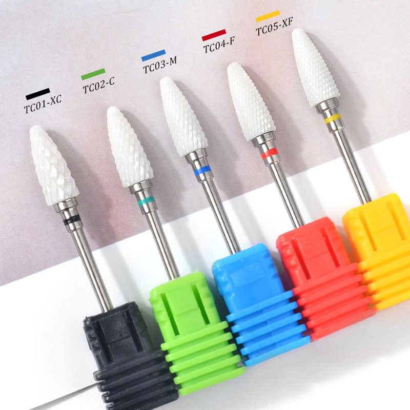 Wholesale High Quality Cuticle 3/32'' (2.35mm) Bits Ceramic Tungsten Nail Drill Bit
