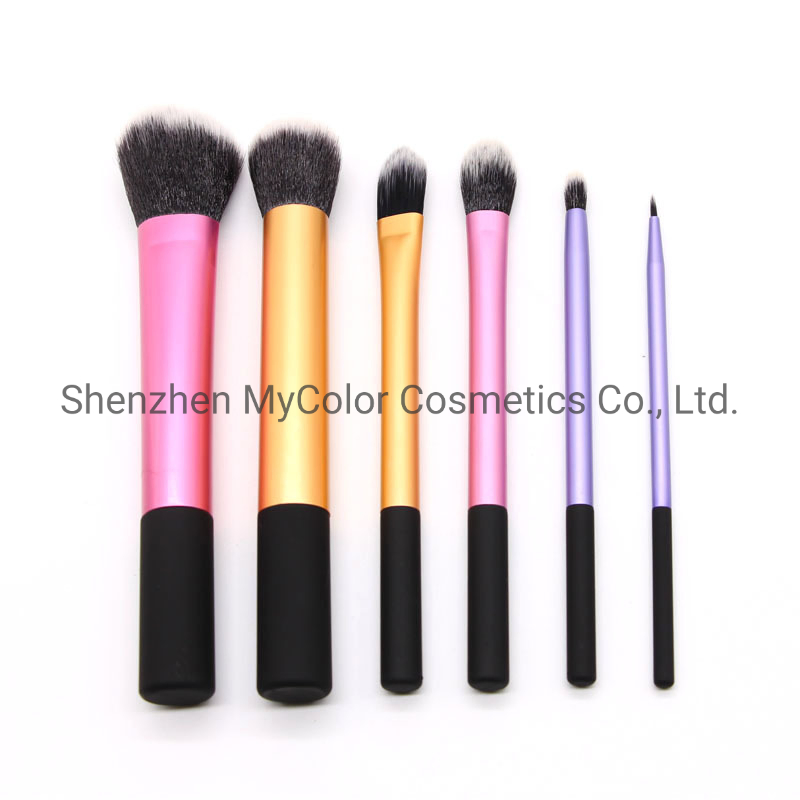 Wholesale Private Logo Cosmetic Brush Set Long Ferrule Make up Brushes Fashion Set