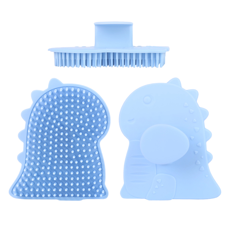 New Portable Infant Hair Cares Tool Bath Shower Brush Sponges Scrubbers Baby Silicone Massage Bath Brush for Bath