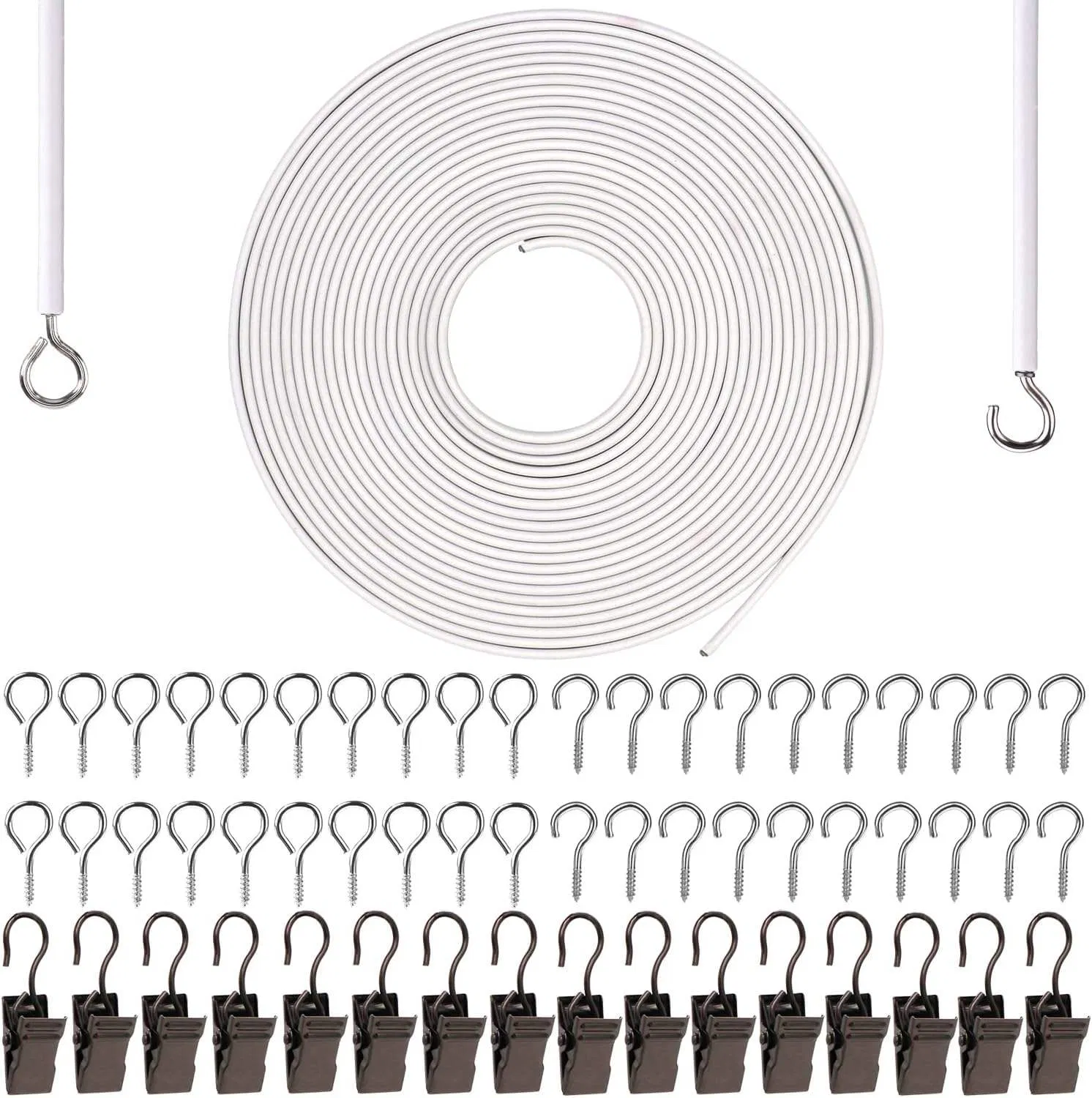 New Product Metal Curtain Wire Set with Curtain Wire for Home Office