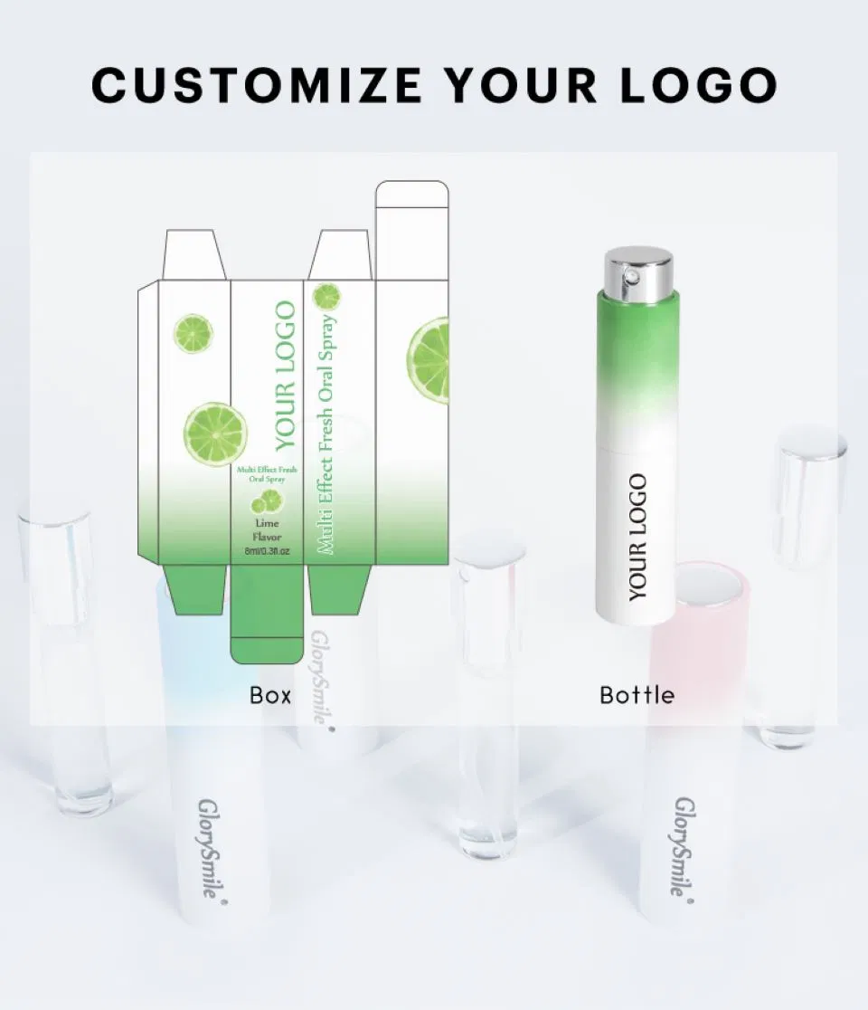 Mouth Spray Hot Sell Remove Bad Breath 8 Ml Mouth Spray Before Kiss Custom Logo