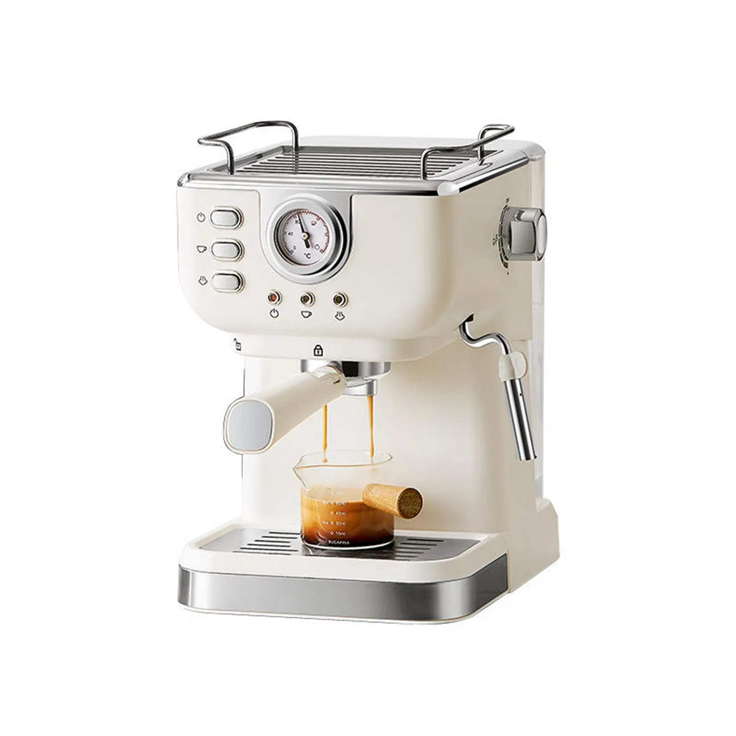 Italian Commercial Espresso Machine with Two Group Heads and Independent Water Boilers for High Volume Hot Sale