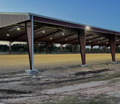 Horse Riding Arena Steel Structure Building Open Side Shed Full Enclosed Arena
