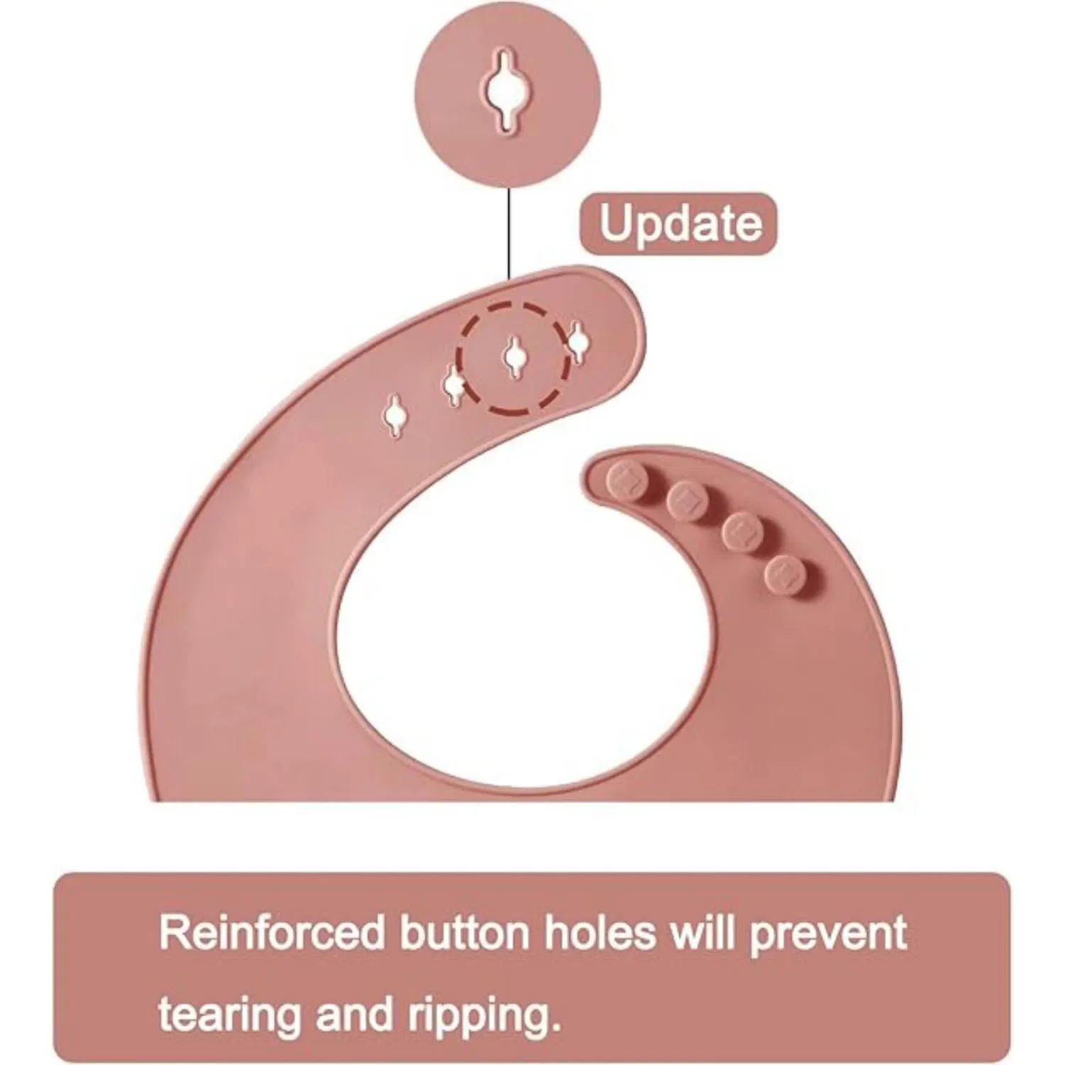 Silicone Baby Bib Easy to Fold and Store Goods Clothing Care