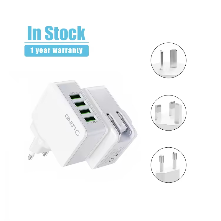 Universal 4 USB Port Charger for iPhone and Android Devices