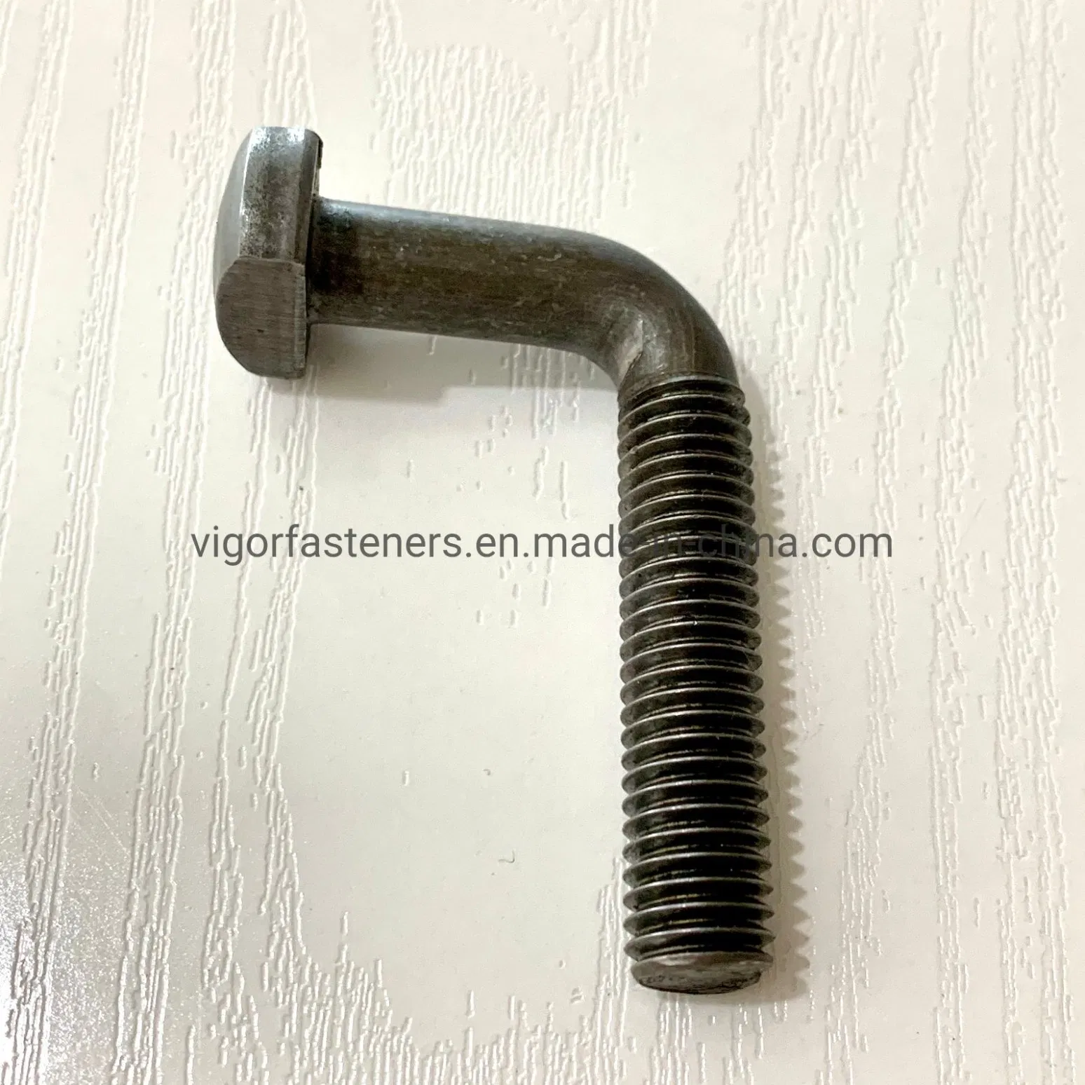 Elliptical Head L Bolt with Swan-Neck Hook