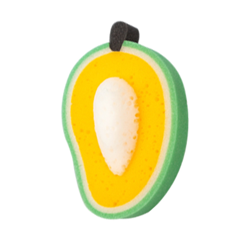 Bath Sponge Fruit Shape Shower Scrubber Ball Strawberry Mango Pear