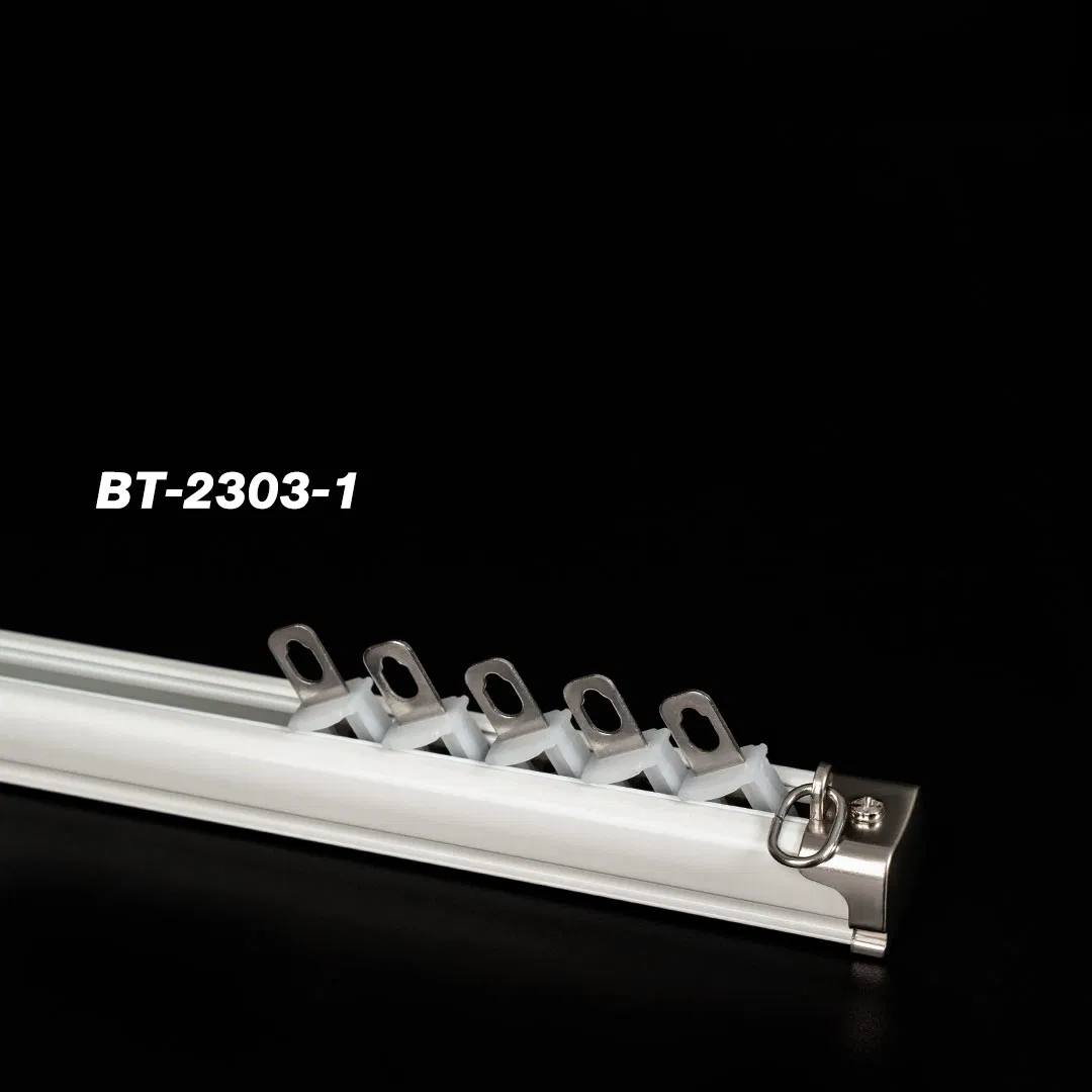 Smart Double White DIY Hotel Hospital Curtain Rail Set