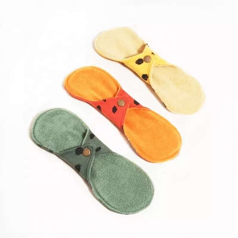 Biodegradable Organic Female Sanitary Pads Natural for Woman with Sensitive Skin Menstrual Cloth Pads