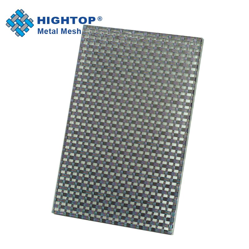 Safety Decorative Tempered Metal Mesh Laminated Glass for Security Door