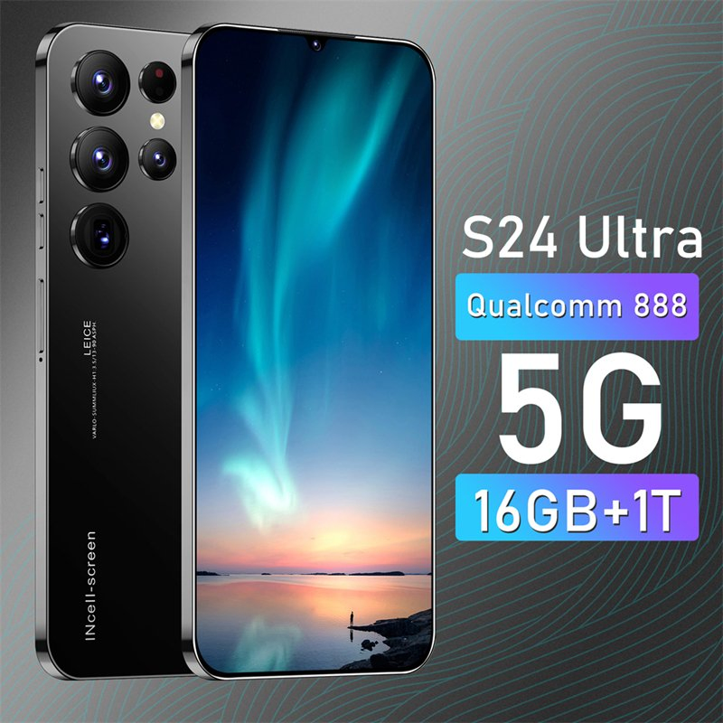 S24ultra Gaming Phone 16GB+1tb 120Hz Refresh Rate 5000mAh 5g Unlocked Smartphone