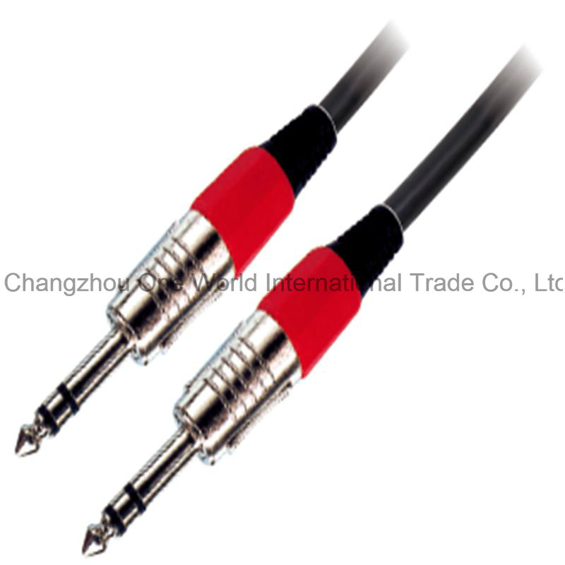 6.35mm Audio Cables for Use in Microphone and Mixer