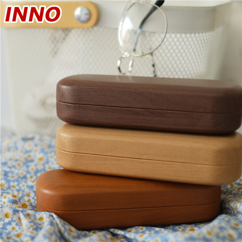 Inno-T109 Manufacturer Direct Supplying China Hot Selling Wood Grain Glasses Box with Customisable Logo Eco-Friendly