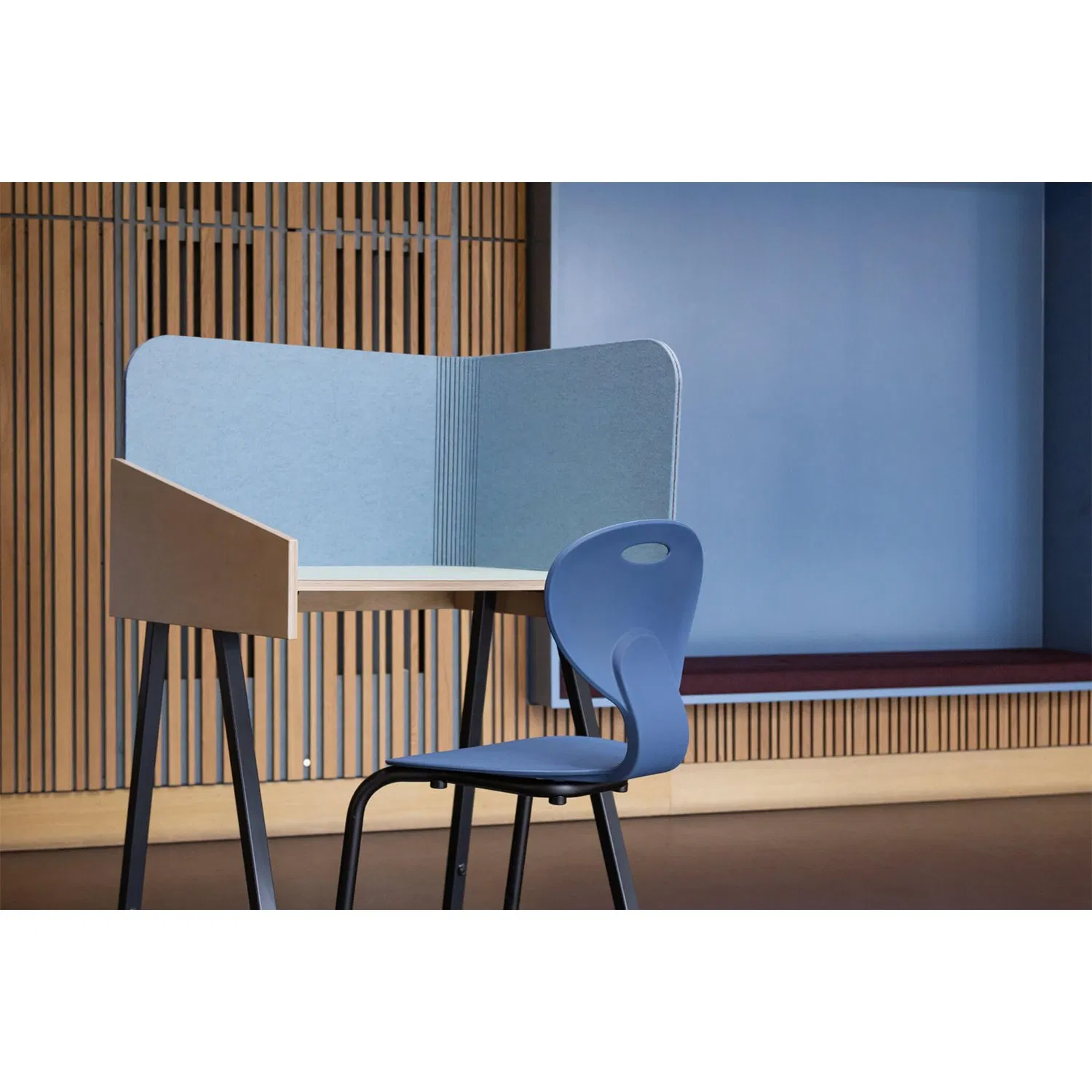 High Density 100% Polyester Pet Felt Acoustic Panel Soundproof Office Desk Divider Privacy Screen