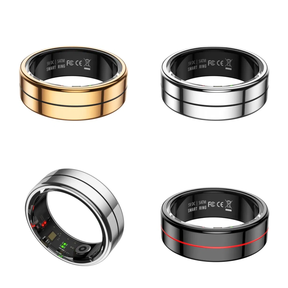 Waterproof Health Monitor Heart Rate Smart Ring Smart Sleep Tracking Ring APP Control Smart Ring