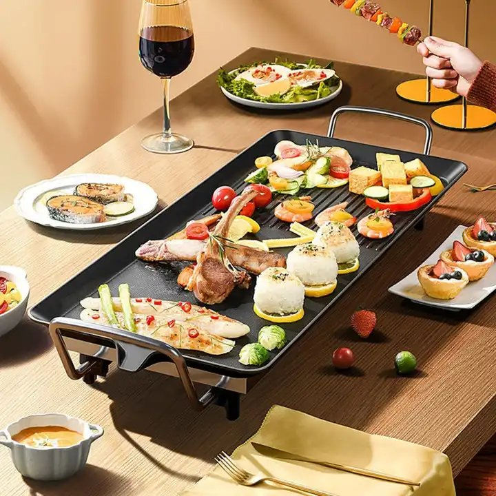 Popular Multi-Functional Kitchen Appliance Aluminum Alloy Easy-to-Clean Non Stick Electric Fry Pan