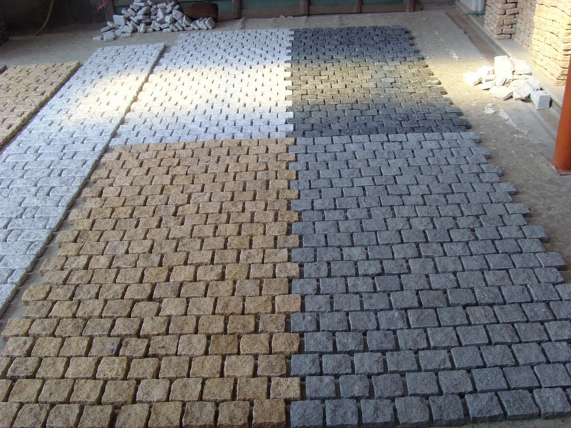 G602/G603/ Light Grey Granite Cubes/Paving Stone/Cobblestone/Tile Pebblestone Outdoor Externior Garden Decoration