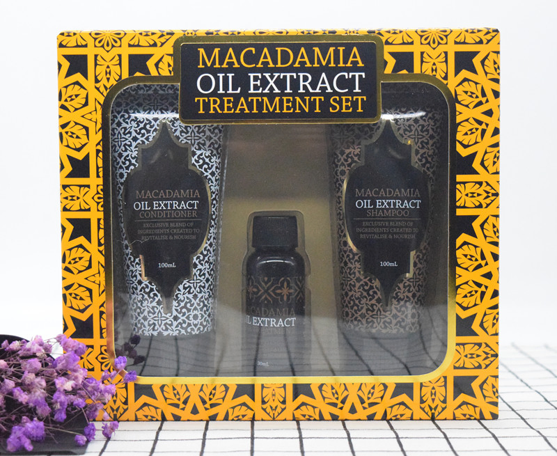100ml Natural Australia Macadamia Oil Extract Hair Treatment Set Shampoo