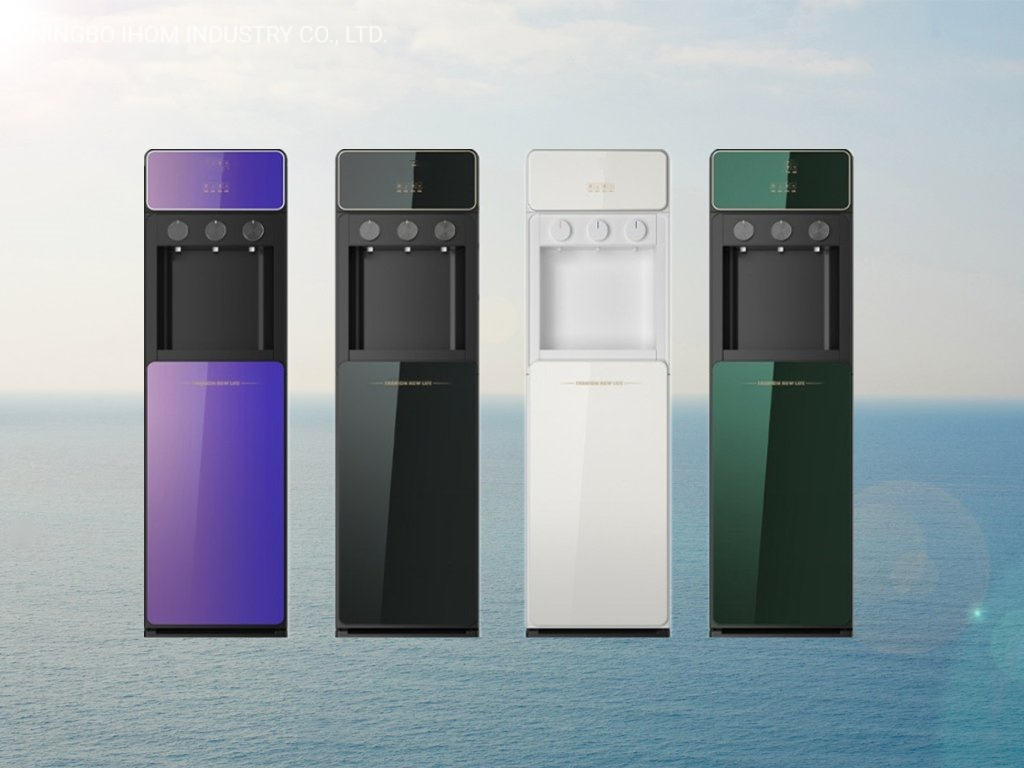 Home Style Green Glass Compressor Cooling Standing Installation Water Dispenser