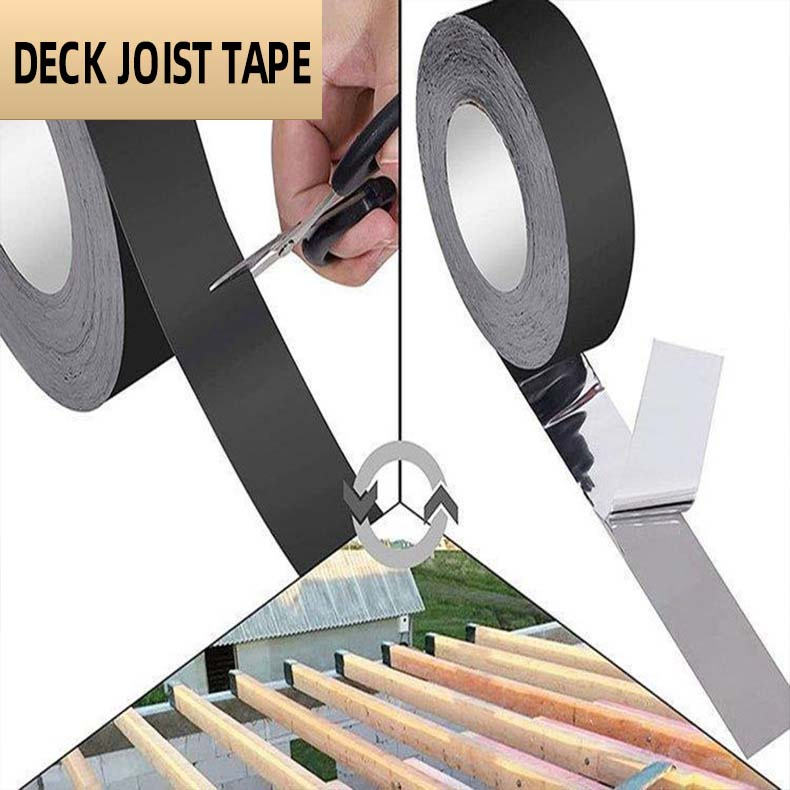 1 5/8" X 50' Butyl Flashing Tape Deck Joist Tape for Decking Beams