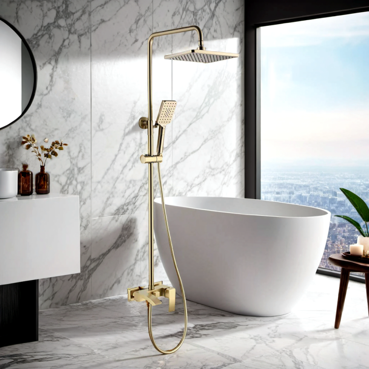 Настенный смеситель для душа с открытым подключением