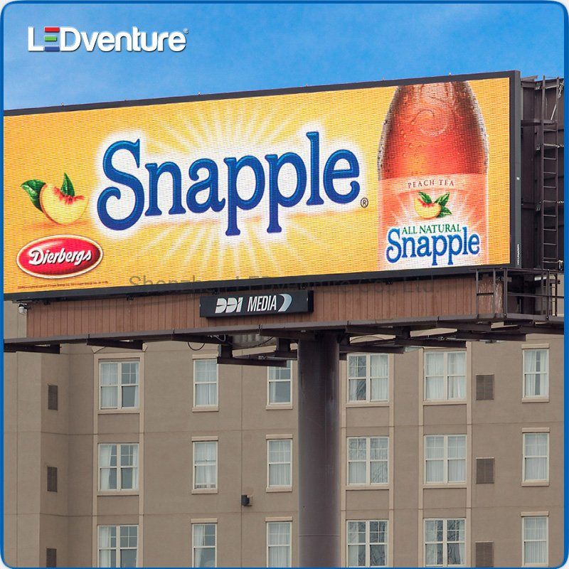 P4 Fixed Full Color Large 3D Advertising Electronic Outdoor Digital LED Billboard with Solar