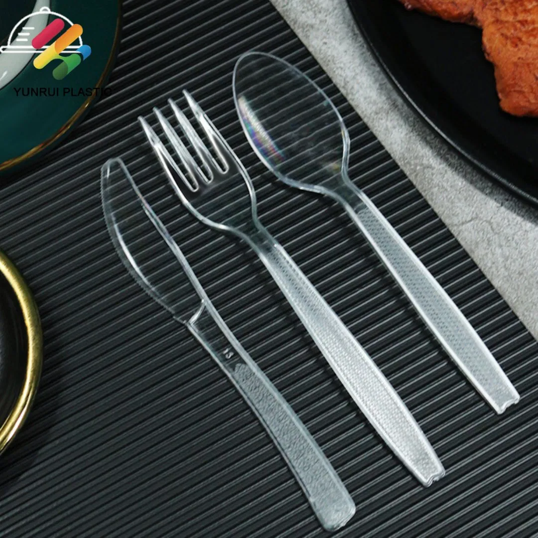 Individually Package Disposable Knife Fork Spoon Plastic PS PP Cutlery Set