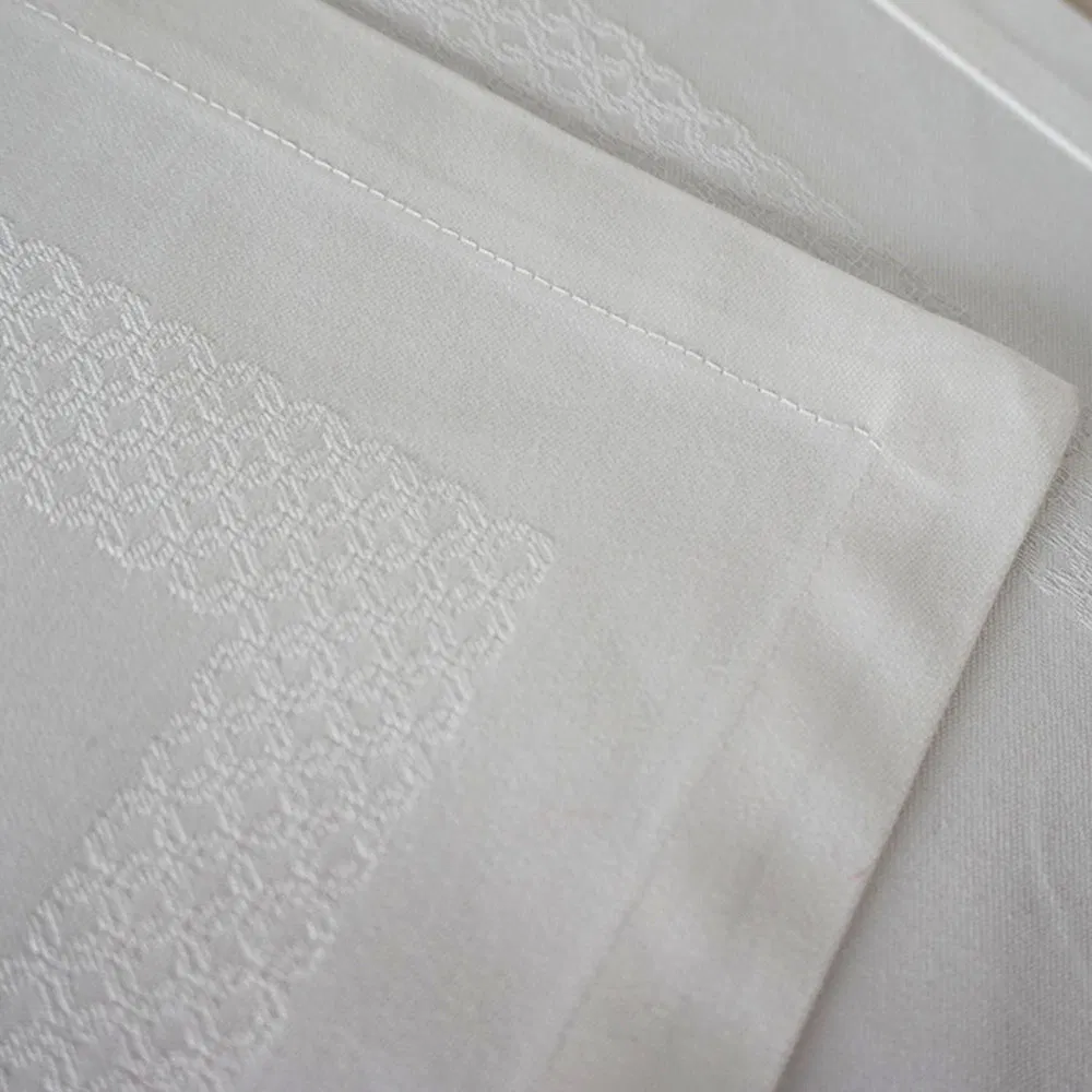 Free Samples Embroidered Napkins Custom Print Napkins Personalized Tablecloth White Cloth Tablecloth