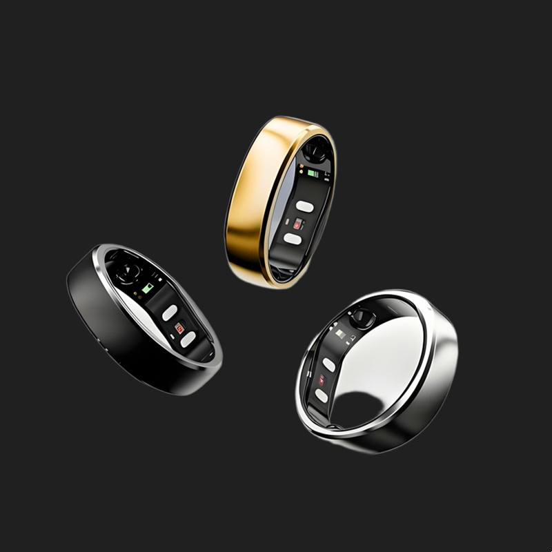 Manufacturer OEM ODM Gesture Smart Rings 5ATM Waterproof Thin Fitness Tracker Smart Health Ring Mens Smart Ring