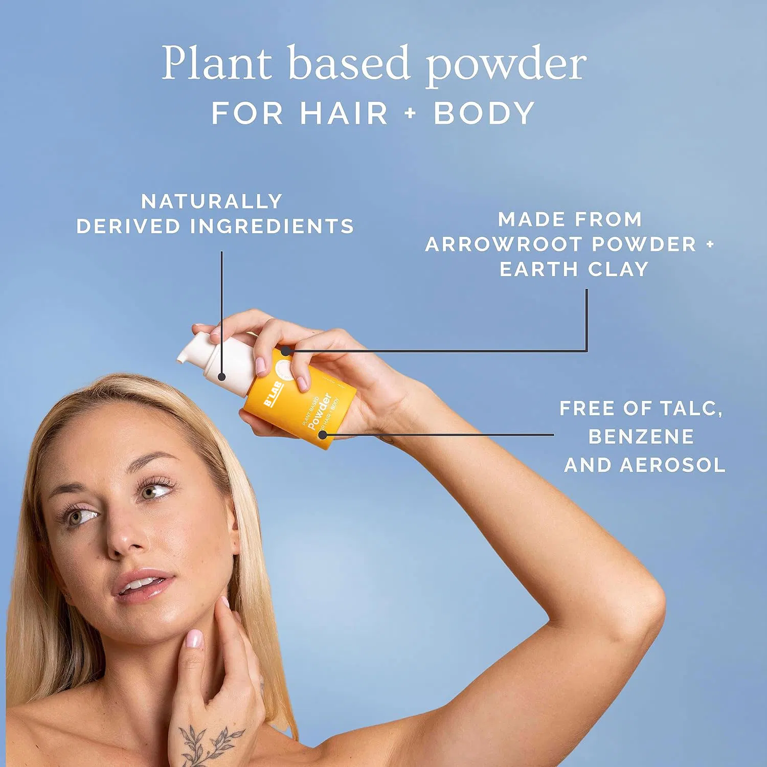 Factory Body Powder Fluffy Hair Volume Powder Plant Based Dry Shampoo Spray